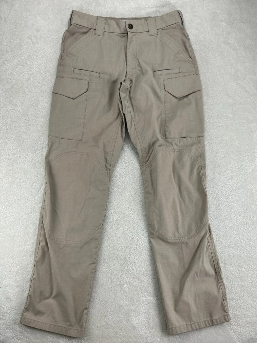 First Tactical Cargo Pants Mens 32 Beige Ripstop Utility Workwear Outdoor